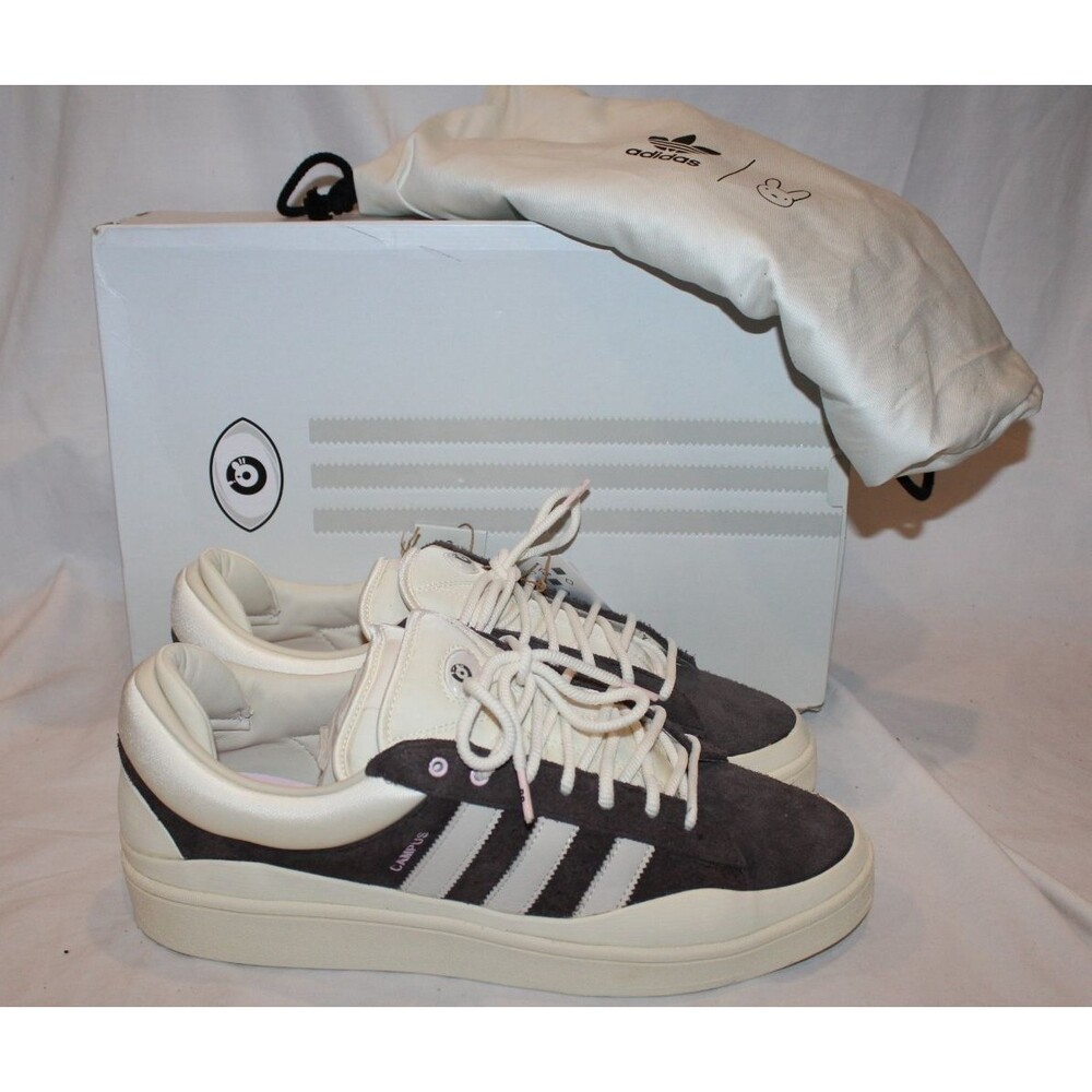 Adidas Men's Bad Bunny x Campus Sneakers Brown White‎ NEW SZ 14